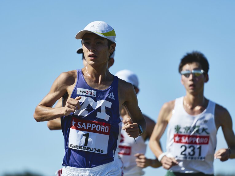 明治大学の駅伝主将を務める鈴木聖人　©Yuki Suenaga