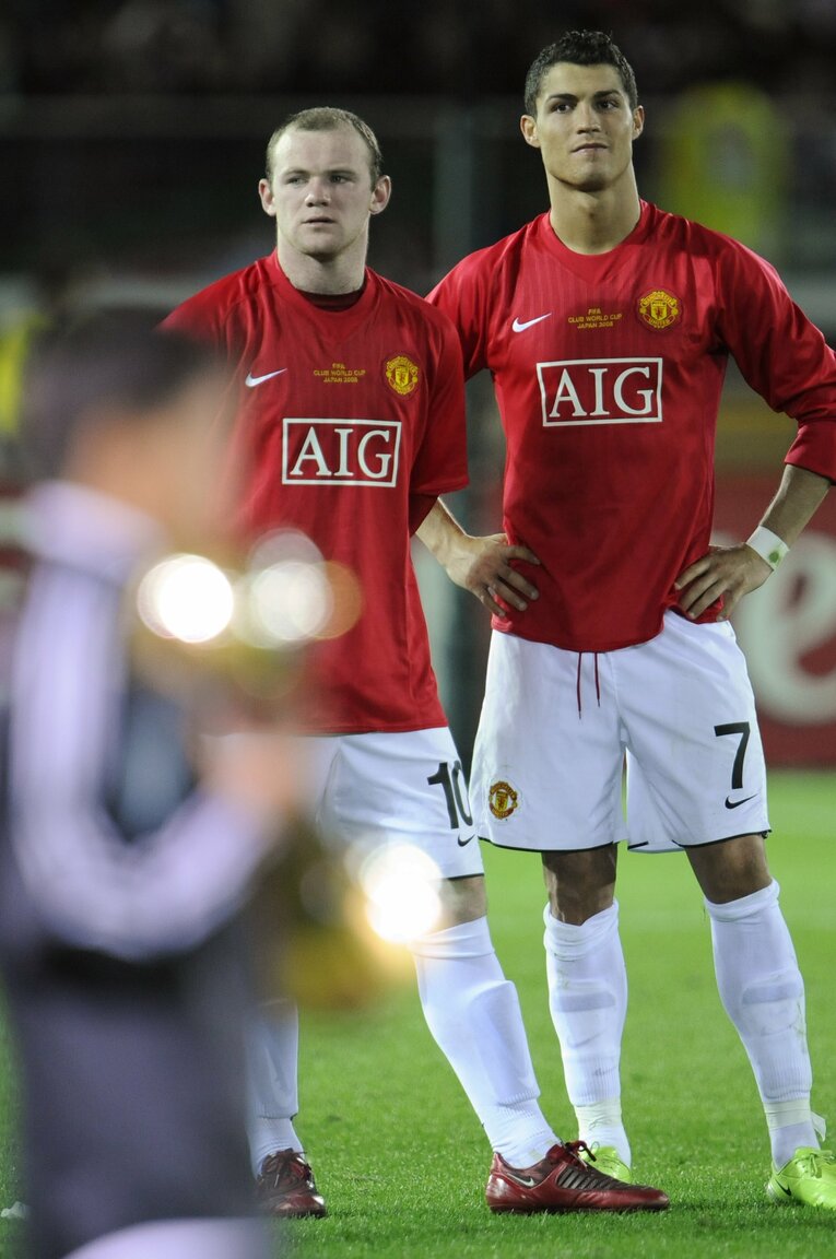 2008FIFAクラブワールドカップ決勝でのルーニーとロナウド　©︎Takuya Sugiyama