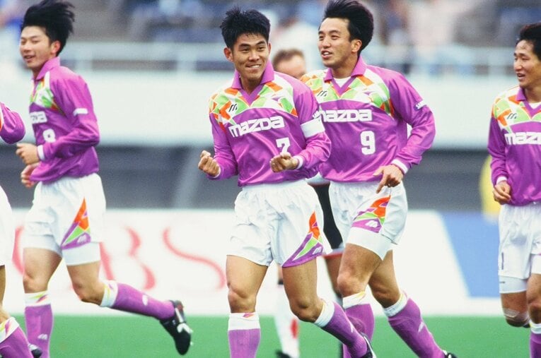 サンフレッチェ広島で中心的存在だった森保一（1995年撮影）　©︎J.LEAGUE