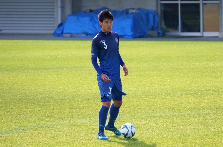 アビスパ福岡U-18時代の濱口功聖（現・ヴェロスクロノス都農）〈写真提供／サポーター大西勝之さん）