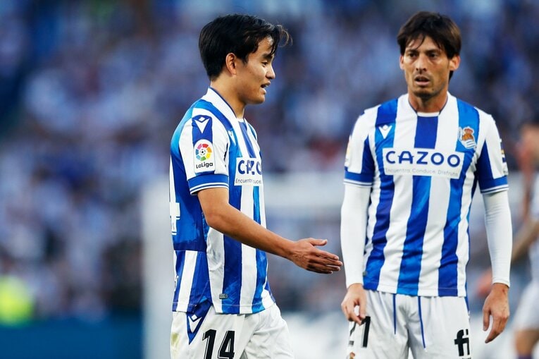 「TAKE 14」ユニ少年の期待に応えて…前髪イメチェン久保建英のW杯後ソシエダ初戦「ゴールへの気迫＋守備」を撮った〈写真多数〉(46)