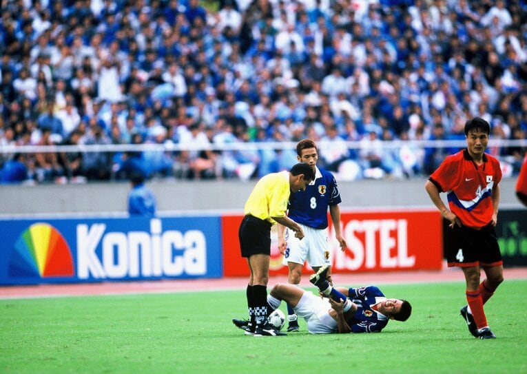 中田英寿、三浦知良（1997年W杯予選）©︎Kazuaki Nishiyama