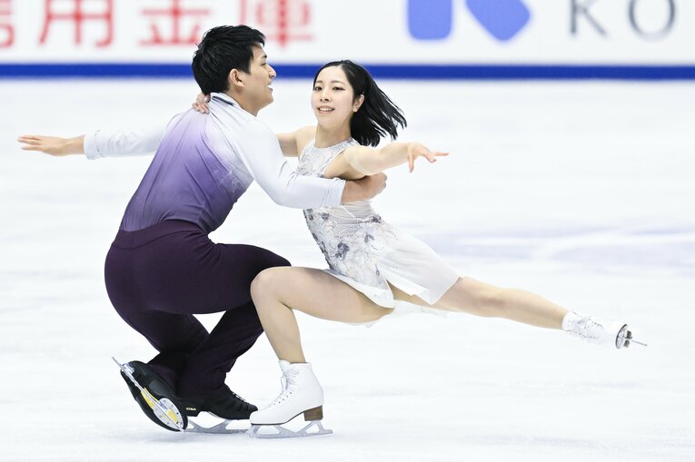 左肩にはテーピングをして試合に臨んだ三浦　©Asami Enomoto