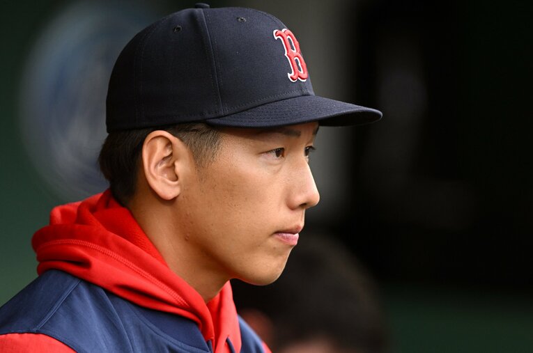 日本時間の7月2日から3Aの実戦に復帰したレッドソックスの吉田正尚。早期のメジャー昇格とDHでの起用はあるのだろうか？　©JIJI PRESS