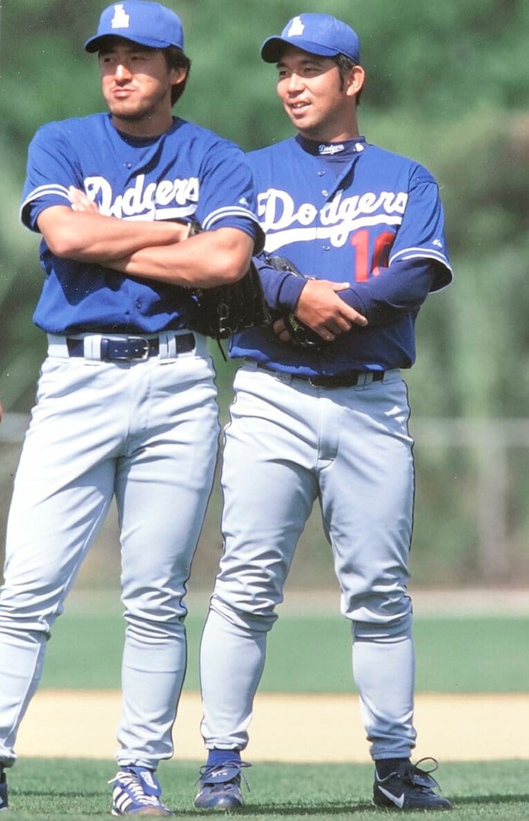 野茂と石井一久　©Sports Graphic Number