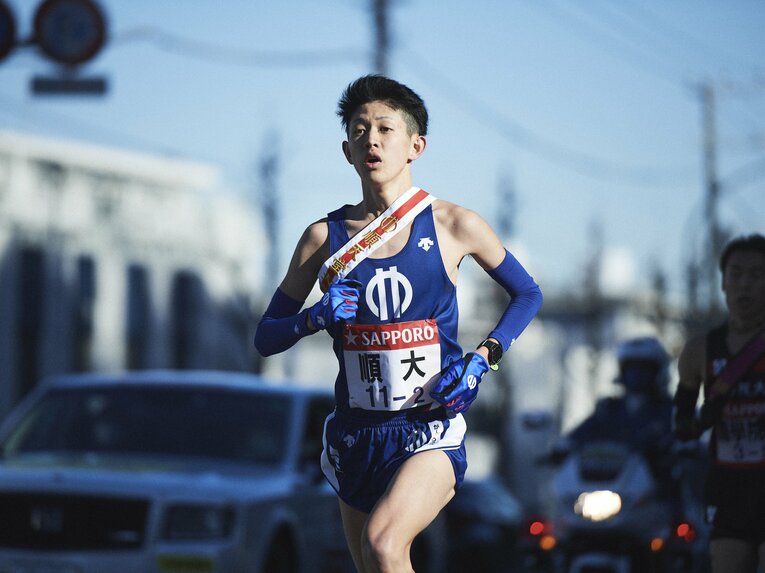 順大・野村優作　(C)Yuki Suenaga