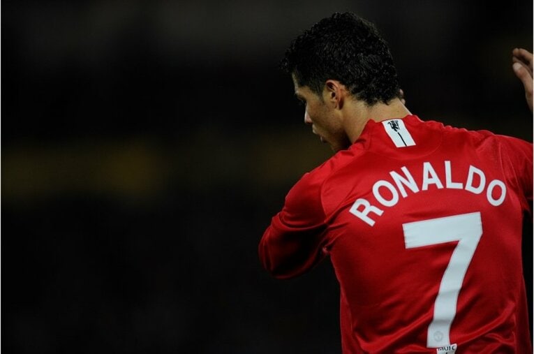 2008年クラブW杯でのC・ロナウド　©Takuya Sugiyama