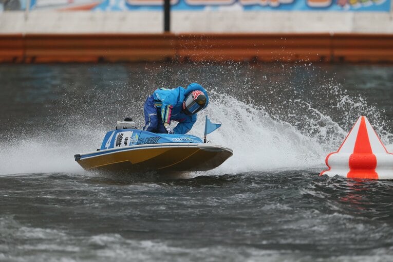 峰は今年10月のSGボートレースダービーでも優勝戦に進出した　©日本モーターボート競走会