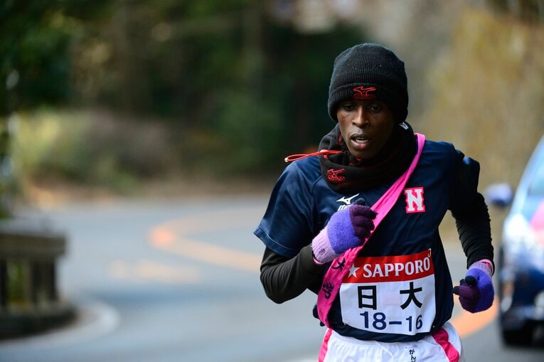ダニエル・ムイバ・キトニー（日大）　第90回箱根駅伝 ／ photograph by Asami Enomoto
