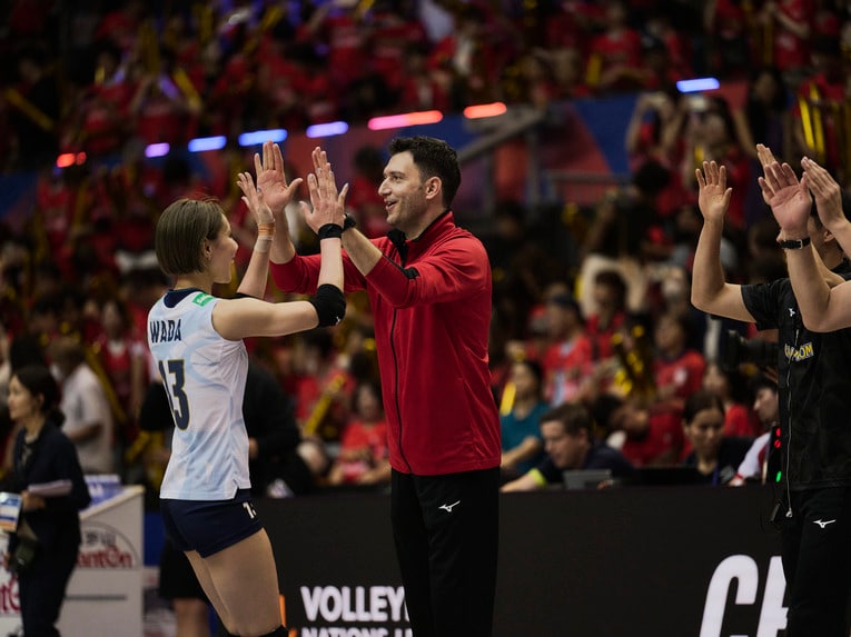 バレーボールネーションズリーグ 韓国戦　©︎Yuki Suenaga