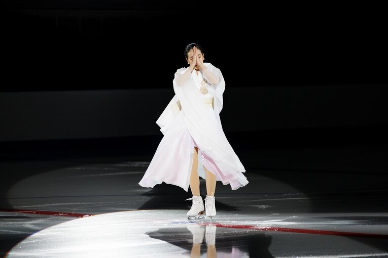 「MAO RINK」オープニングイベントに登場した浅田真央　©Kiichi Matsumoto