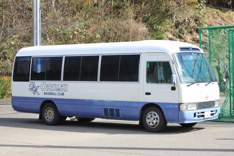 病院から寄贈されたマイクロバス