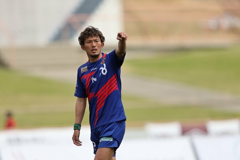 現在、奈良クラブでプレーする飯田　©NARA CLUB