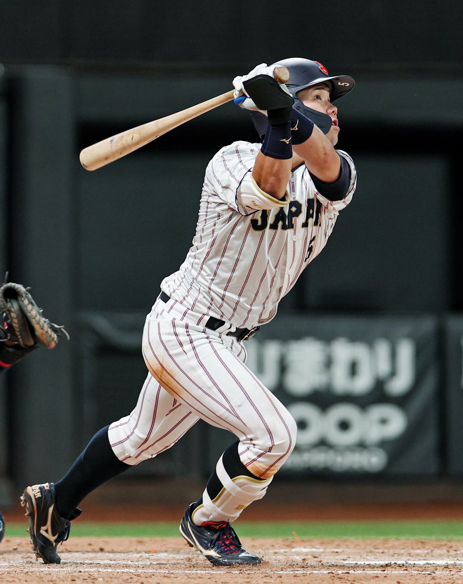 日米大学野球での小田 ©JIJI PRESS