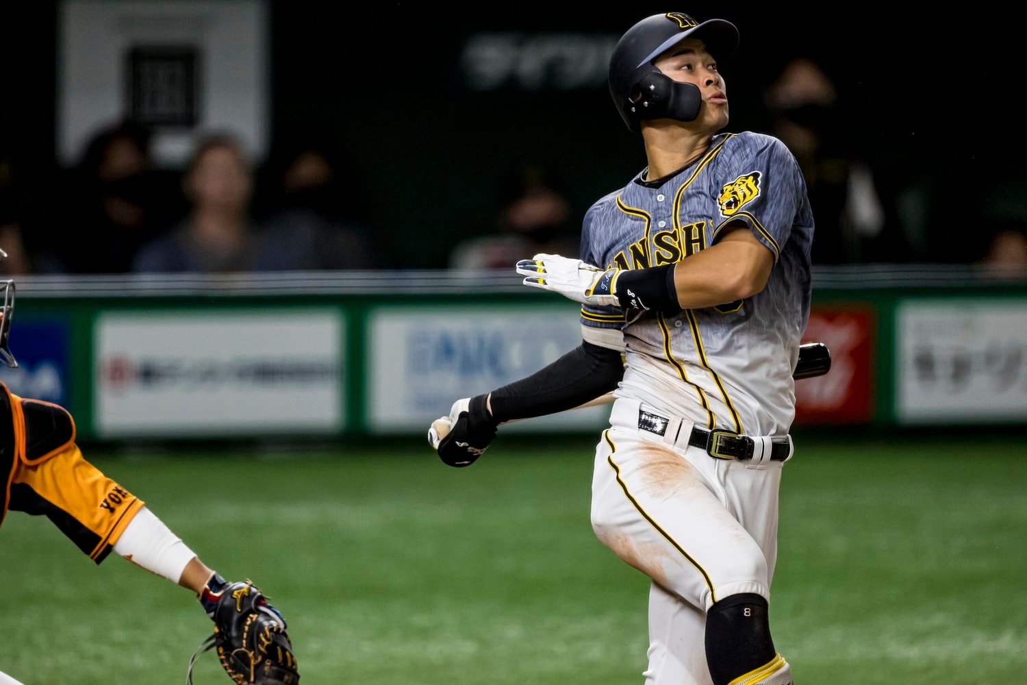 阪神ファンにとどまらず、野球好きが見たいのは「サトテルの豪快なスイング」のはずだ　©Kiichi Matsumoto