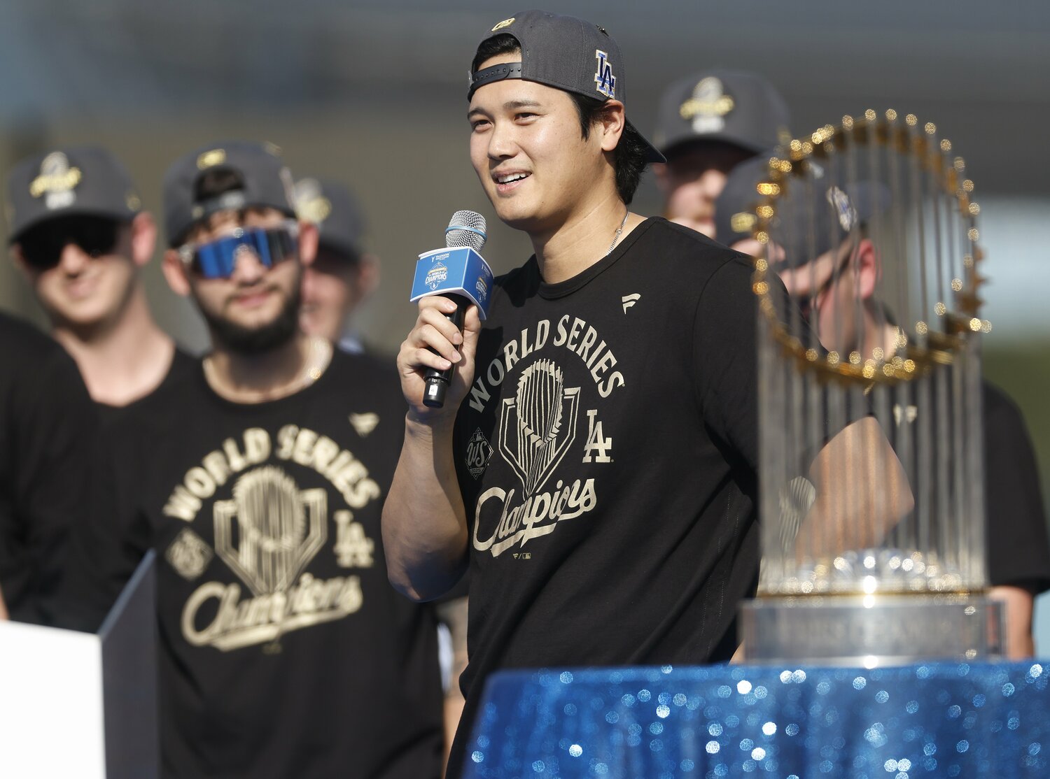 満票での4度目のMVPを獲得した大谷　©Getty Images