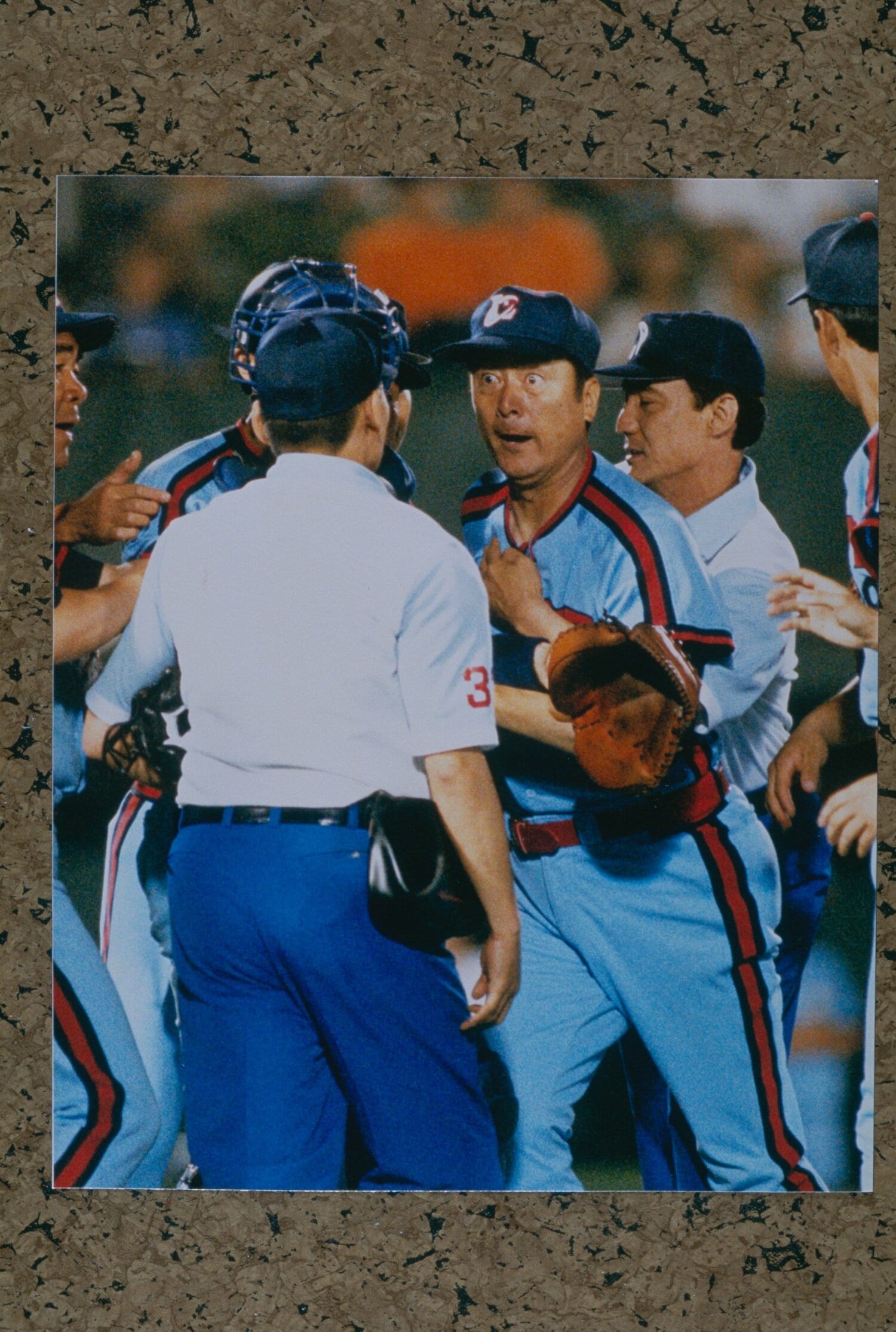 ロッテ時代の金田監督（※複写）　©Sports Graphic Number