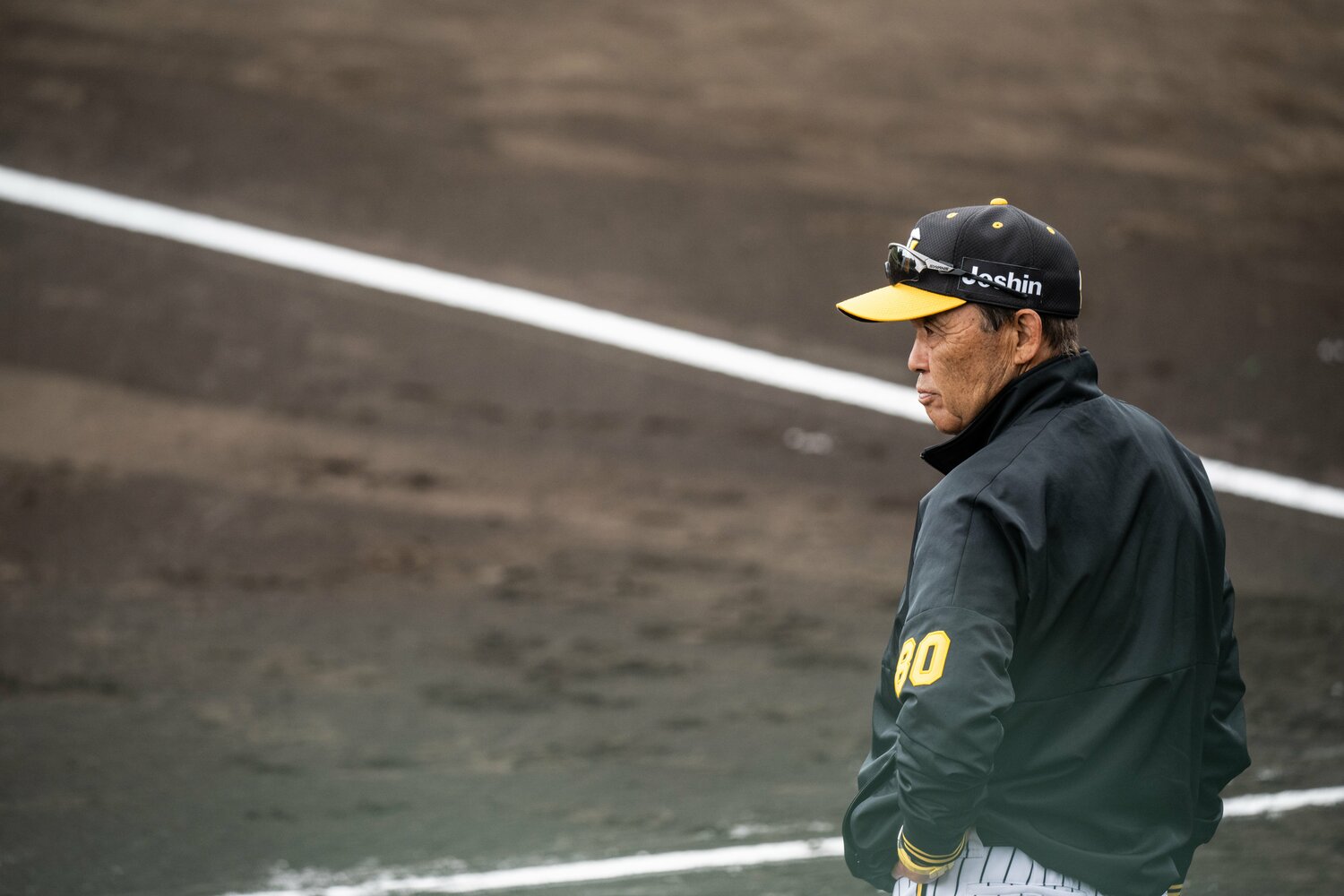 昨季、阪神を日本一に導いた岡田彰布監督 ©Nanae Suzuki