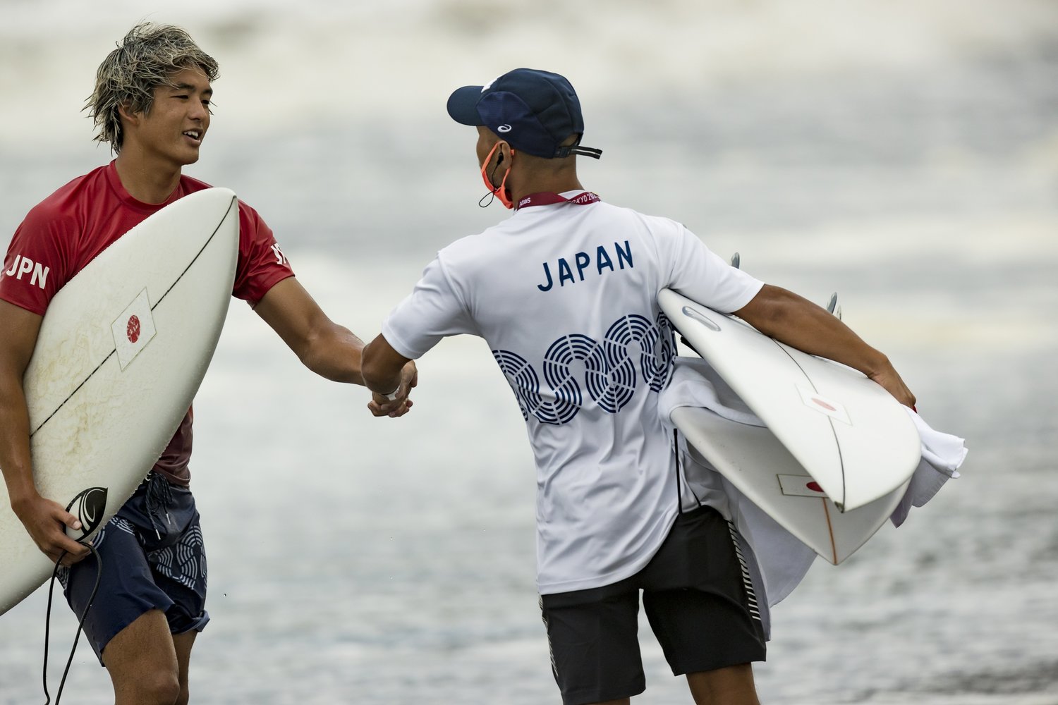 競技を終えた五十嵐。初の五輪で、銀メダルを獲得した