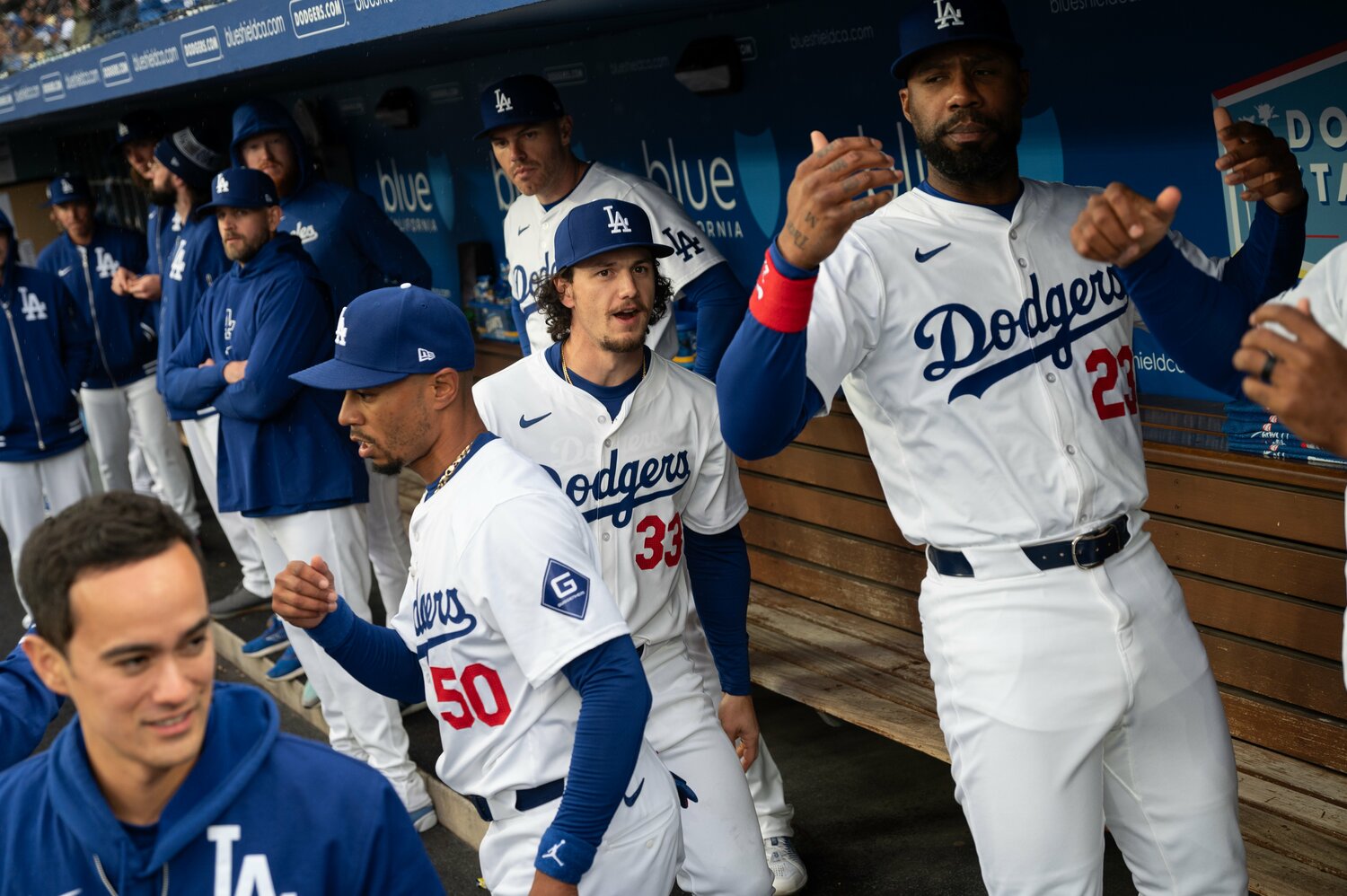 ムーキー・ベッツやフレディ・フリーマンら、スター選手が揃うドジャース ©Nanae Suzuki