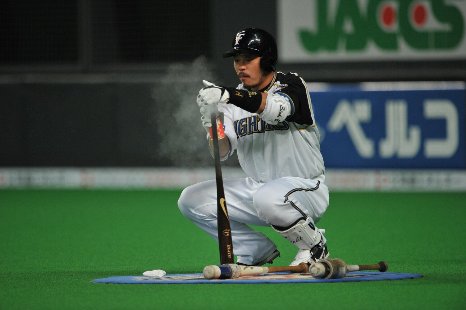 2010年、打点王を獲得した小谷野　©Hideki Sugiyama