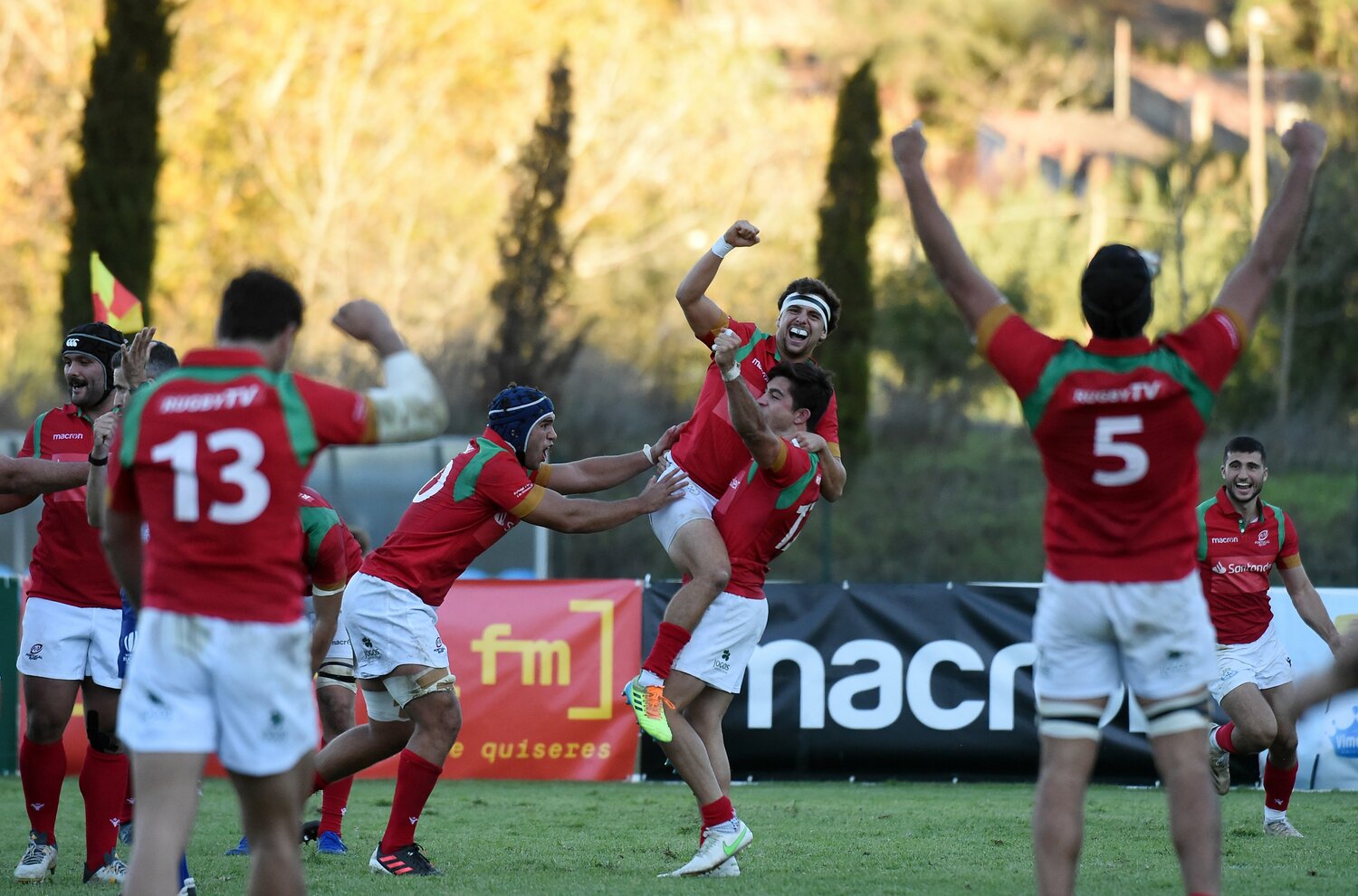 20-17と競り勝ち、初めてカナダ相手に白星を飾ったポルトガル代表　©︎Getty Images