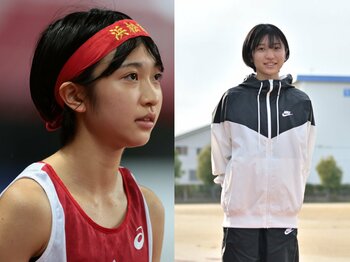「海外が必ずしも正解とは限らない。でも…」日本中距離“最速女子高生ランナー”が名門・ルイジアナ州立大へ進学…異例の決断の裏に“ある選手”の言葉＜Number Web＞ photograph by (L)AFLO、(R)Hideki Sugiyama