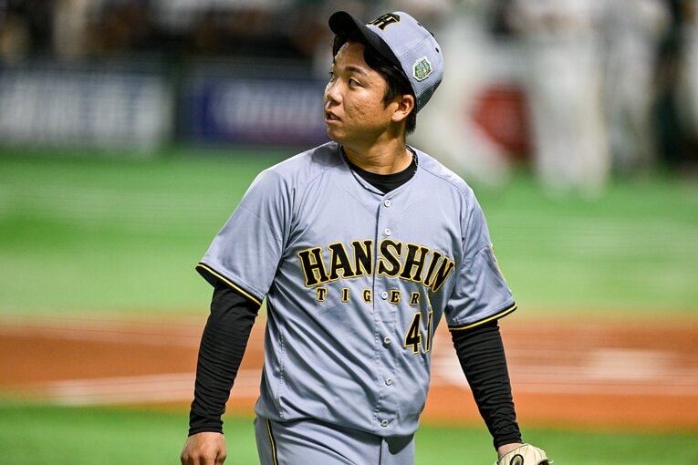 昨年の日本シリーズで先発した村上　©︎Nanae Suzuki