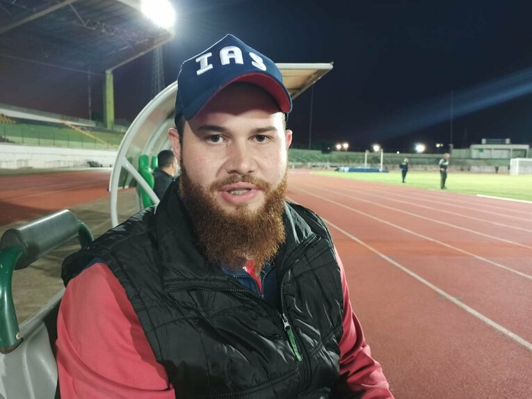 昨年、杉浦選手を指導したマテウス・コーチ