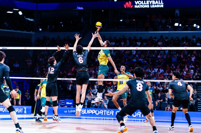 NVLブラジル戦　©︎FIVB