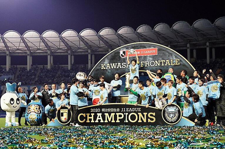4年連続でのタイトル獲得。黄金時代の川崎フロンターレは、常勝チームへと着々と近づいている ／ photograph by Getty Images
