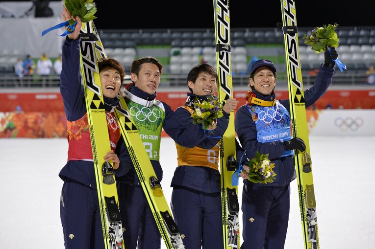 2014年のソチ五輪では個人で銀、団体で銅と2つのメダルを獲得　©BUNGEISHUNJU