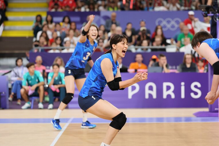 パリ五輪ポーランド戦の岩崎こよみ　©︎Kaoru Watanabe