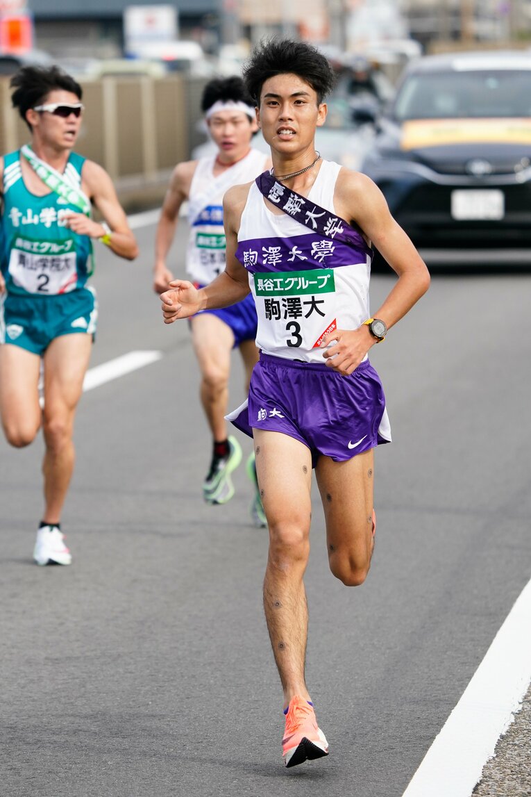 昨年の全日本で駅伝デビューを果たした鈴木芽吹　©AFLO