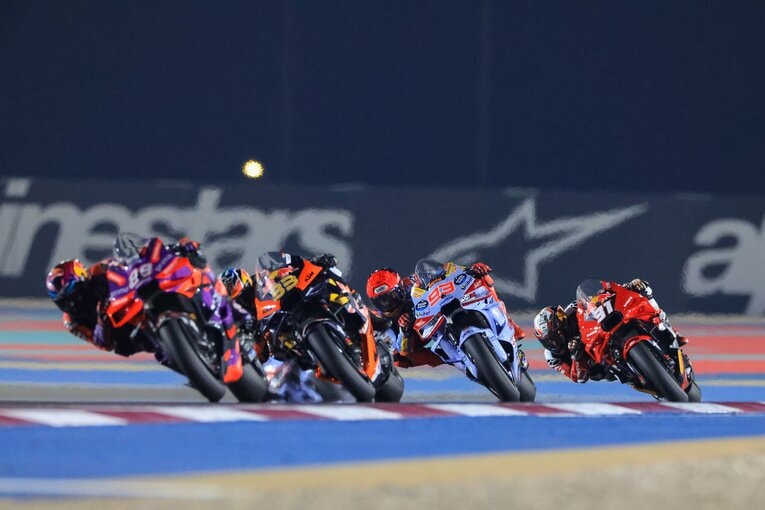 開幕戦カタールGPでのマルケスの走り　©Satoshi Endo