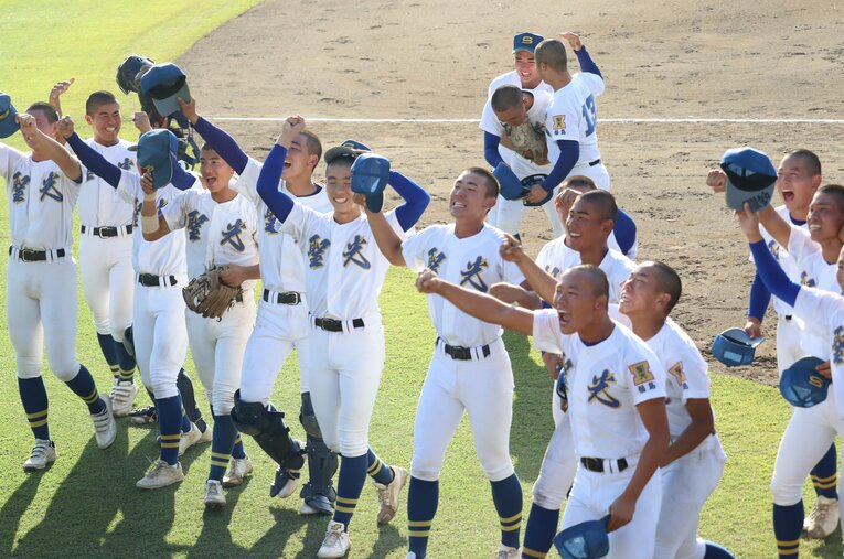 7年ぶりの東北大会制覇を達成した福島・聖光学院。下馬評の高かった宮城・仙台育英や青森山田を破っての戴冠だった　©Genki Taguchi