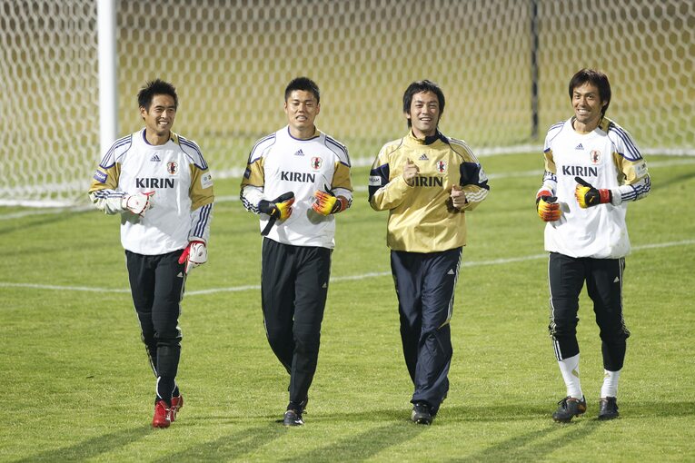 W杯南アフリカ大会でのトレーニング　©JMPA