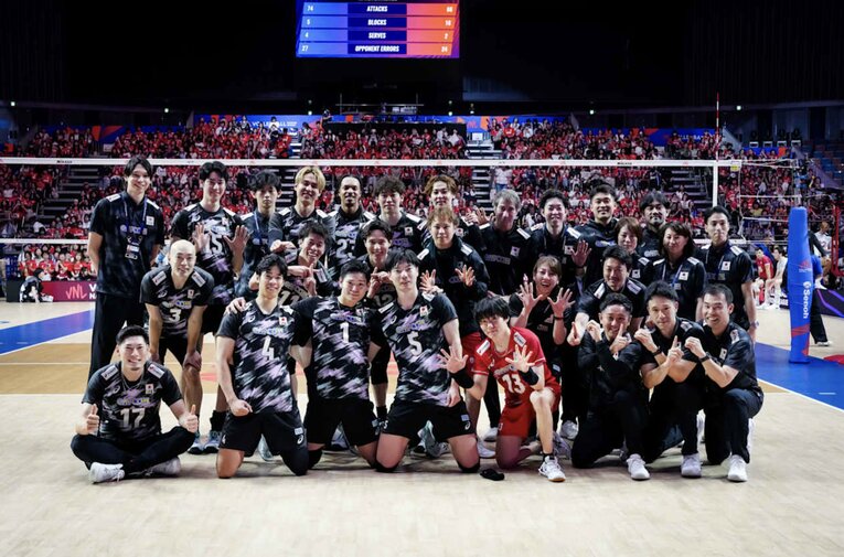 VNLカナダ戦　©Volleyball World