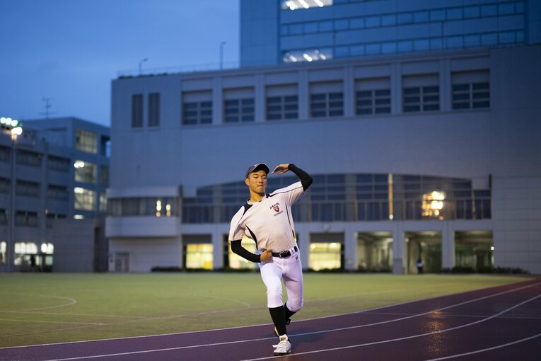 ヤクルト育成1位指名・小宮悠瞳　©Tomosuke Imai