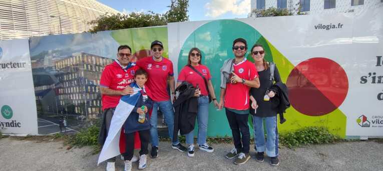 チリ人サポーター　©Hiroaki Sawada