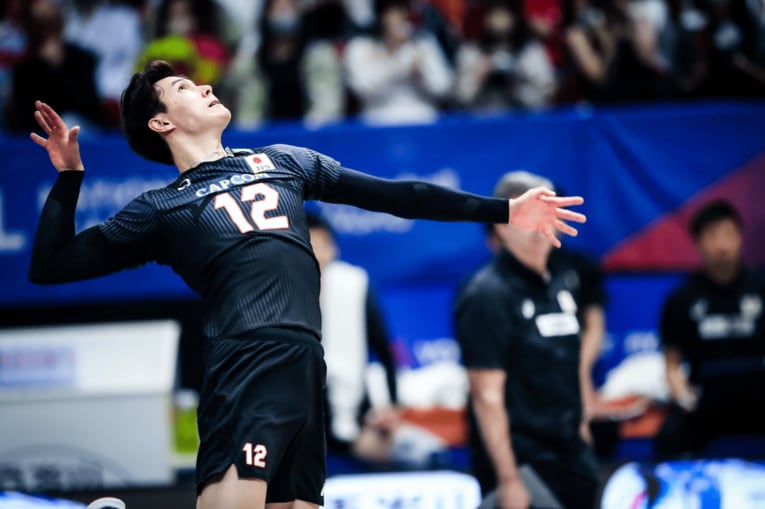 ネーションズリーグ フランス戦　©︎FIVB