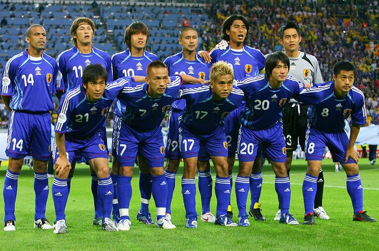 2006ドイツW杯ブラジル戦スタメン ／ photograph by Masaki Takano/JMPA