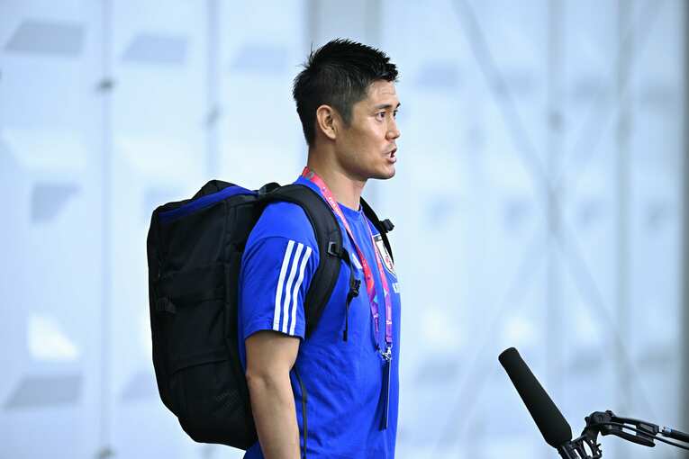 クロアチア戦翌日の会見　©Takuya Kaneko/JMPA