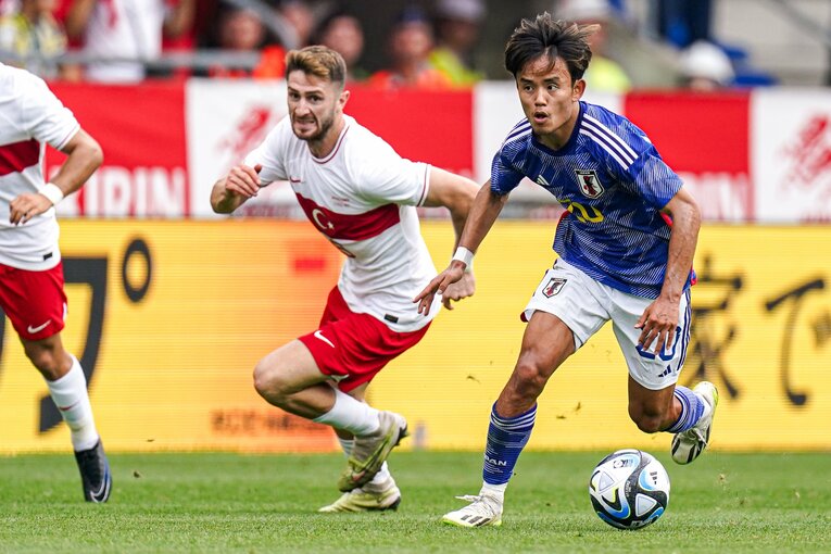 トルコを相手に圧倒的なスキルを見せつけた久保建英　©Getty Images