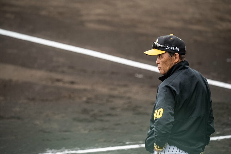 昨季、阪神を日本一に導いた岡田彰布監督 ©Nanae Suzuki