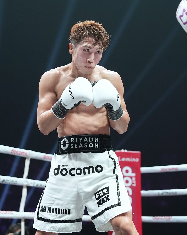 試合を通して集中していた井上尚弥　©Naoki Fukuda