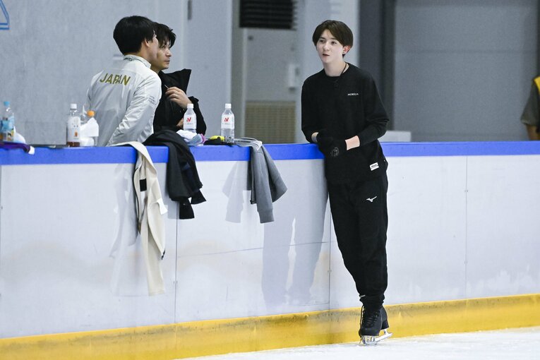 今季よりシニアに参戦するフィギュアジュニア世界王者の中田璃士（17歳）。関西アイスアリーナでの全日本強化合宿にて
