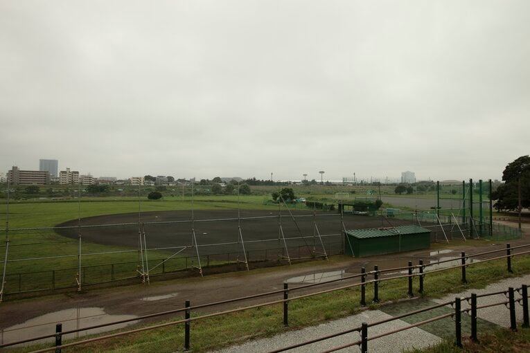 巨人のかつての二軍本拠地、多摩川グラウンド　©BUNGEISHUNJU