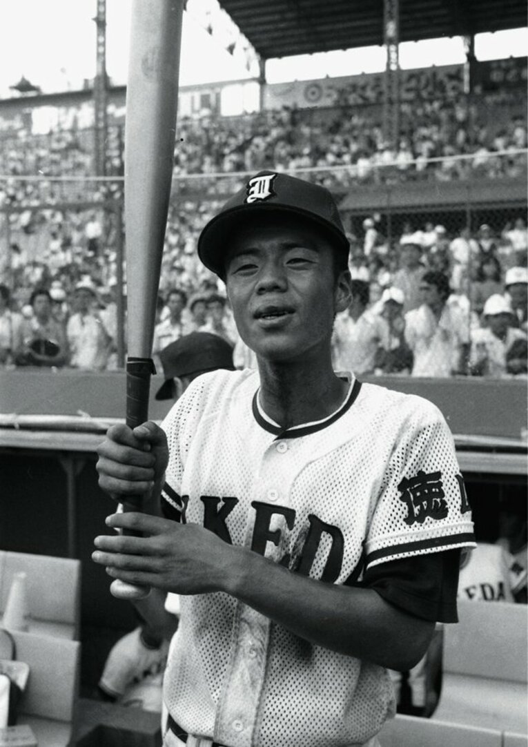 日大二戦での山口。麻酔なしで8針縫う治療の直後、唇が腫れあがったまま試合に臨んだ（写真／本人提供）