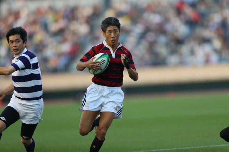 2014年の早明OB戦で　©Sankei Shimbun